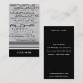 VISITEKAARTJE REISBUREAU (Voorkant / Achterkant)