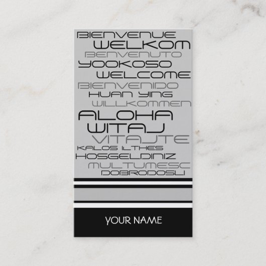 VISITEKAARTJE REISBUREAU (Voorkant)