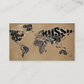 Visitekaartje reisbureau. (Achterkant)