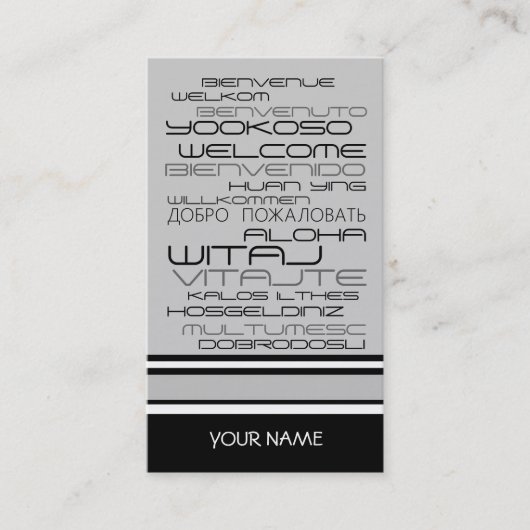 VISITEKAARTJE REISBUREAU (Voorkant)