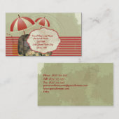 Visitekaartje  reisbureau (Voorkant / Achterkant)