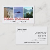 Visitekaartje reisbureau (Voorkant / Achterkant)