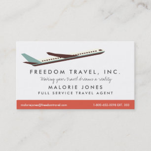 Visitekaartje reisbureau voor vrouwen
