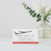 Visitekaartje reisbureau voor vrouwen (Staand voorkant)