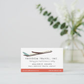 Visitekaartje reisbureau voor vrouwen (Staand voorkant)