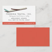 Visitekaartje reisbureau voor vrouwen (Voorkant / Achterkant)