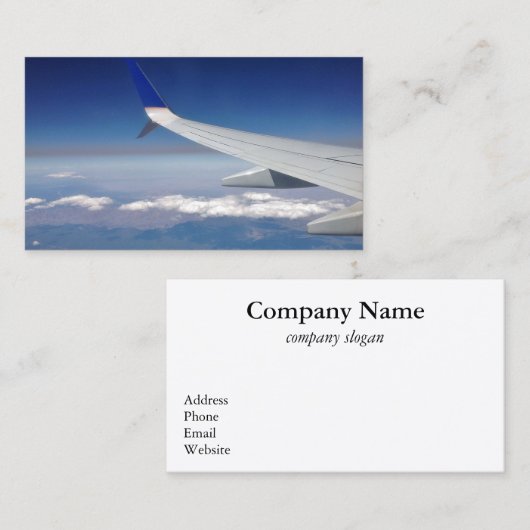 Visitekaartje reisplanner (Voorkant / Achterkant)