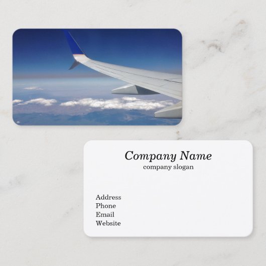 Visitekaartje reisplanner (Voorkant / Achterkant)