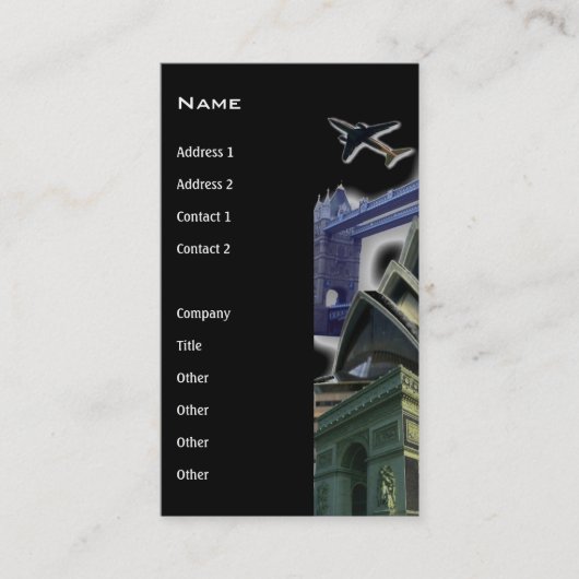 Visitekaartje reizen (Voorkant)