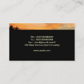 visitekaartje reizen met strand (Achterkant)