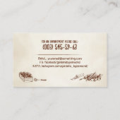 Visitekaartje  Retro Gardening Services (Achterkant)