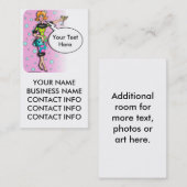 visitekaartje - Retro Martini Diva (Voorkant / Achterkant)