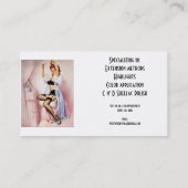 visitekaartje Retro Pinup (Achterkant)