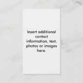 visitekaartje - Retro Sixties Pop Art Sky (Achterkant)