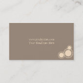 Visitekaartje ~ Retro sterren, wazig (Achterkant)