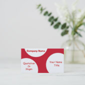 Visitekaartje Retrocirkels (Staand voorkant)