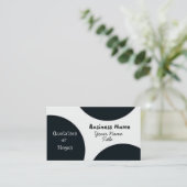 Visitekaartje Retrocirkels (Staand voorkant)