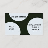 Visitekaartje Retrocirkels (Achterkant)