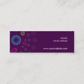 VISITEKAARTJE:: retrospot 1 Mini Visitekaartje (Achterkant)