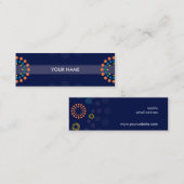 VISITEKAARTJE:: retrospot 3 Mini Visitekaartje (Voorkant / Achterkant)