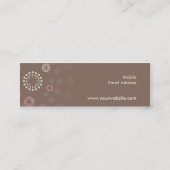 VISITEKAARTJE:: retrospot 4 Mini Visitekaartje (Achterkant)