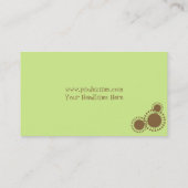 Visitekaartje ~ Retrosterren, cacao (Achterkant)