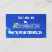VISITEKAARTJE REVOLUCION Distributor (Achterkant)