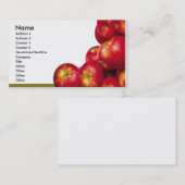 Visitekaartje rode appels (Voorkant / Achterkant)