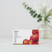 Visitekaartje rode appels (Staand voorkant)