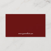 Visitekaartje rode eik (Achterkant)