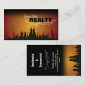 Visitekaartje Rode en Oranje zonnebrand (Voorkant / Achterkant)