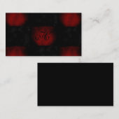 Visitekaartje rode en zwarte Gothic (Voorkant / Achterkant)