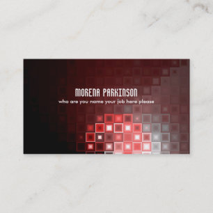 visitekaartje rode rechthoeken