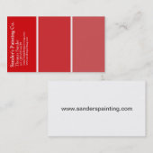 Visitekaartje rode schilders (Voorkant / Achterkant)