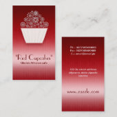 visitekaartje rode taart (Voorkant / Achterkant)