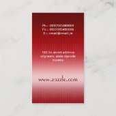 visitekaartje rode taart (Achterkant)