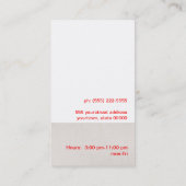 Visitekaartje rode varkens (Achterkant)