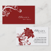 Visitekaartje rode witte flessen (Voorkant / Achterkant)