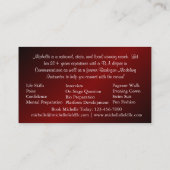 Visitekaartje rode zebra Afdrukagent (horizontaal) (Achterkant)