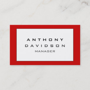 Visitekaartje Rode zwarte rand