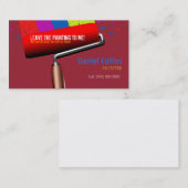 Visitekaartje Rollerverf tekenen (Voorkant / Achterkant)