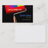 Visitekaartje Rollerverf tekenen (Voorkant / Achterkant)