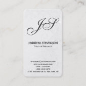 Visitekaartje Ronde hoek monogram patroon (Voorkant)