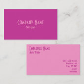 Visitekaartje rood Violet (Voorkant / Achterkant)