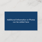 visitekaartje - Rood, wit en blauw Carrouselpaard (Achterkant)