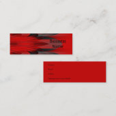 Visitekaartje Rood Zwart Abstract (Voorkant / Achterkant)