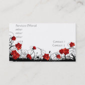 Visitekaartje Roos revolver Pistool (Achterkant)