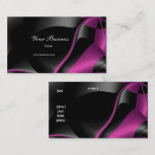 Visitekaartje Roze Abstract Zwart (Voorkant / Achterkant)