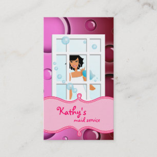 Visitekaartje Roze bubels zwart haar reinigen