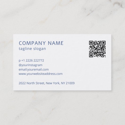 Visitekaartje Roze en Blauwe Seashells (Achterkant)